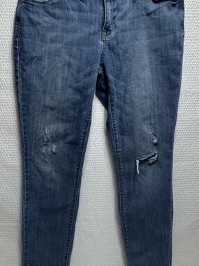 Simply Vera Vera Wang Medium Blue Distressed Skinny Jeans